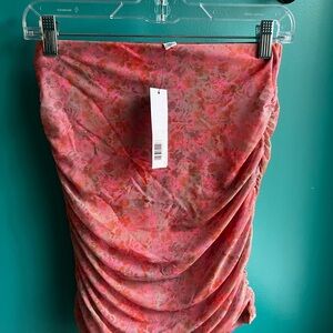 Floral Pink Mesh Skirt